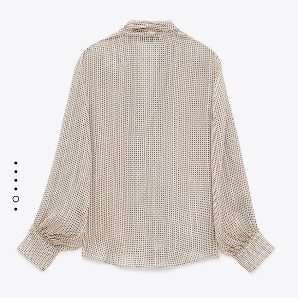 GORGEOUS ZARA NWT Flower Blouse - Picture 7 of 10